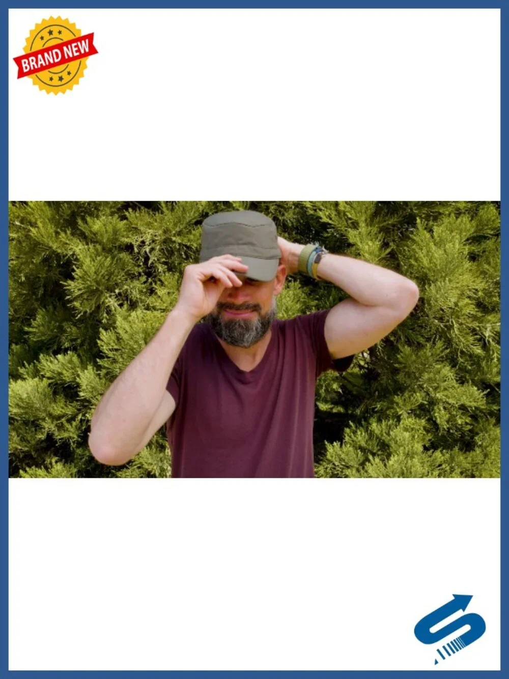 UPF 50+ Sun Hat with Wicking Sweatband, Clamshell Foldable Brim